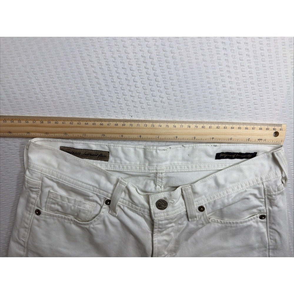 Vintage Citizens of Humanity Ingrid White Low Rise Flare Jeans 100% Cotton 27x30 - Picture 7 of 14
